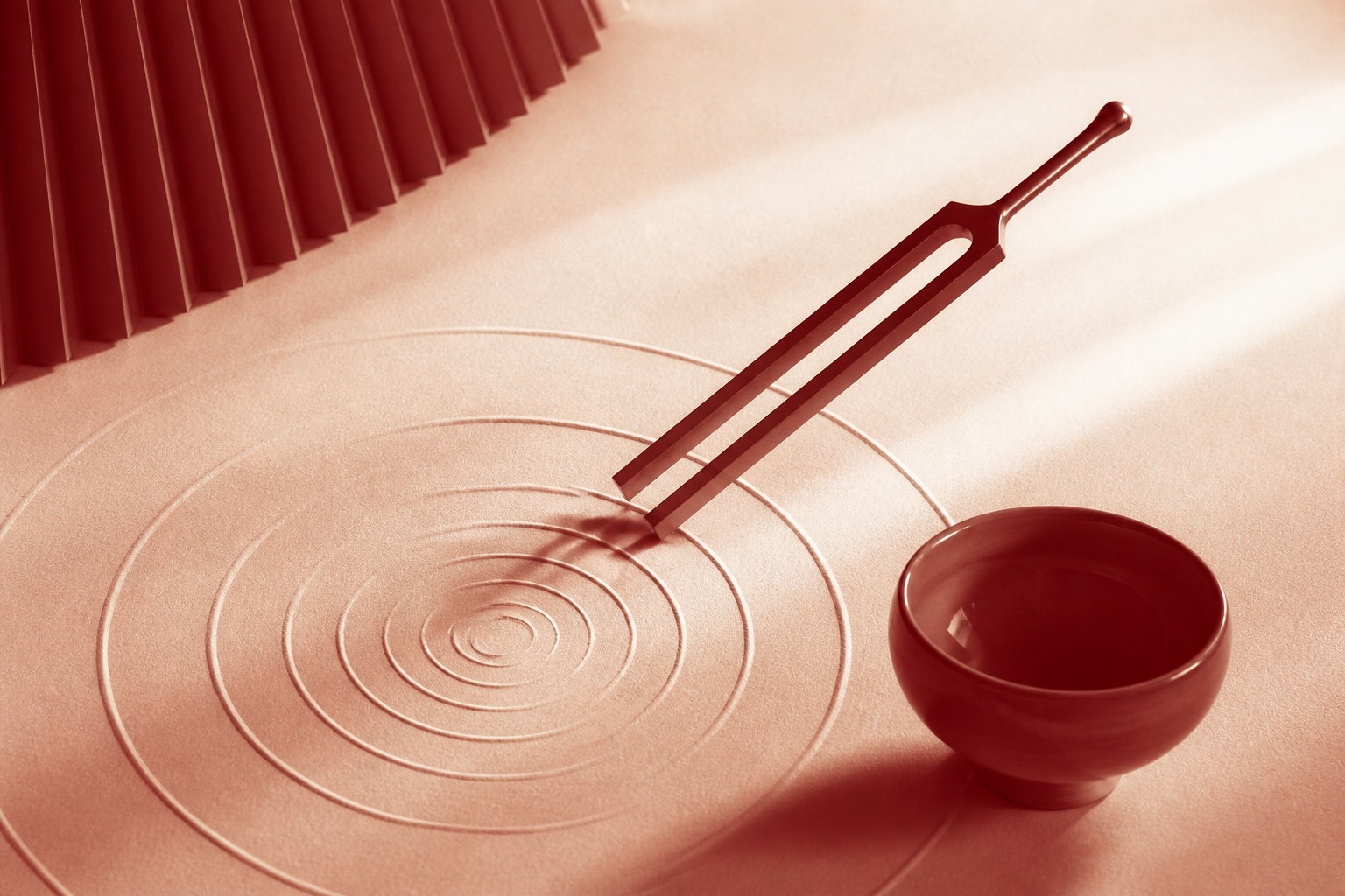 Diapason, ondes concentriques et bol de résonance
